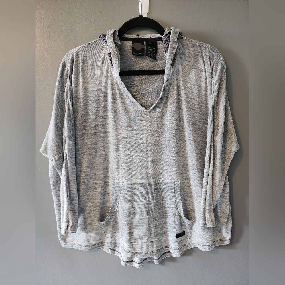 Harley-Davidson Gray Hoodie Sweatshirt